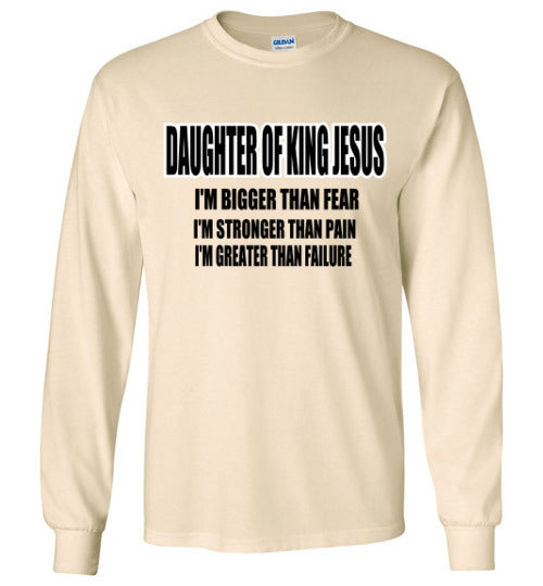 DAUGHTER OF A KING LONG SLEEVE T-SHIRT