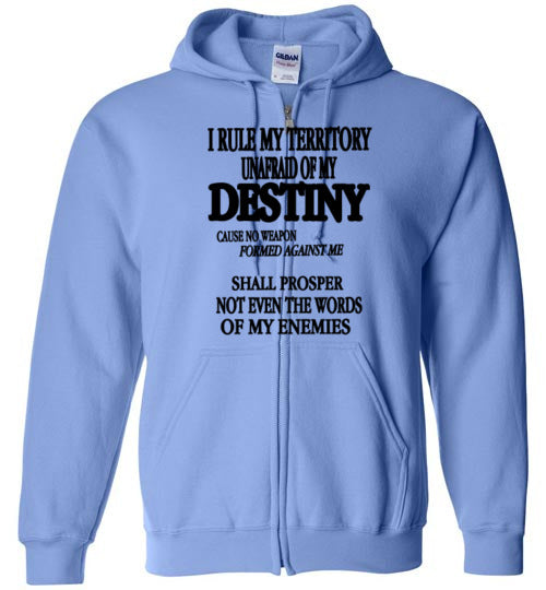 THE QUEEN'S I RULE MY TERRITORY ZIP HOODIE