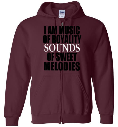 The I AM MUSIC LADIES ZIP HOODIE