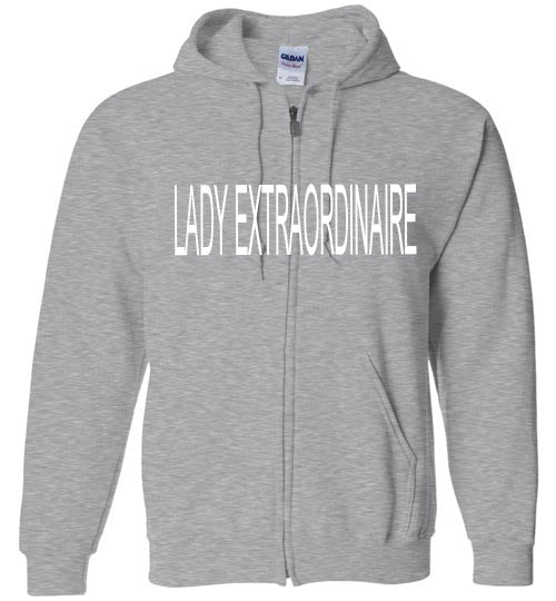 LADY EXTRAORDINAIRE ZIP HOODIE