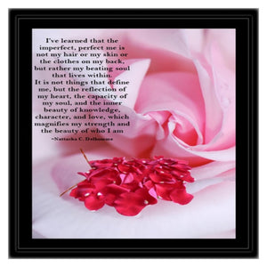 The Imperfect, Perfect Me Canvas Wall Frame