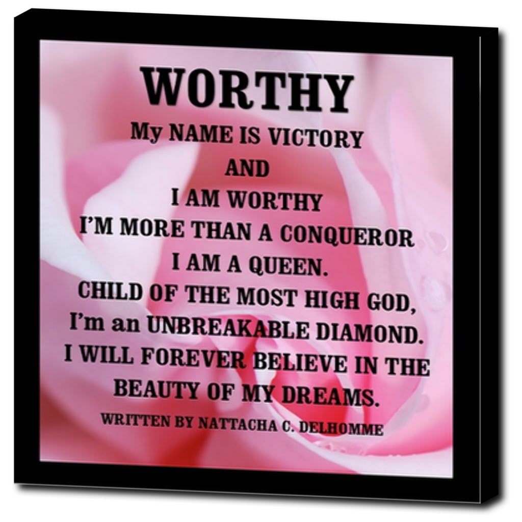 THE SMALL WORTHY CANVAS WALL FRAME