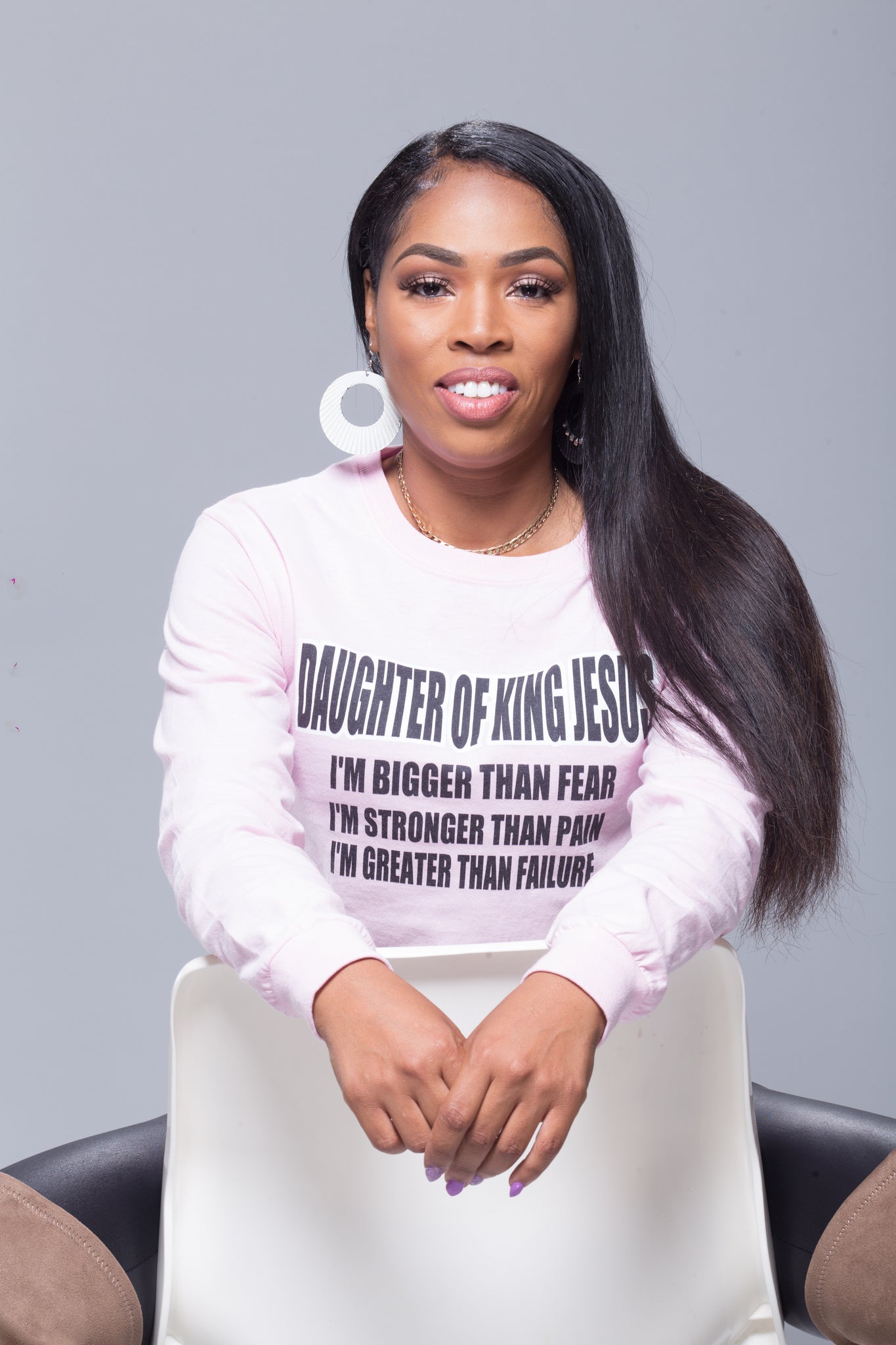 DAUGHTER OF A KING LONG SLEEVE T-SHIRT