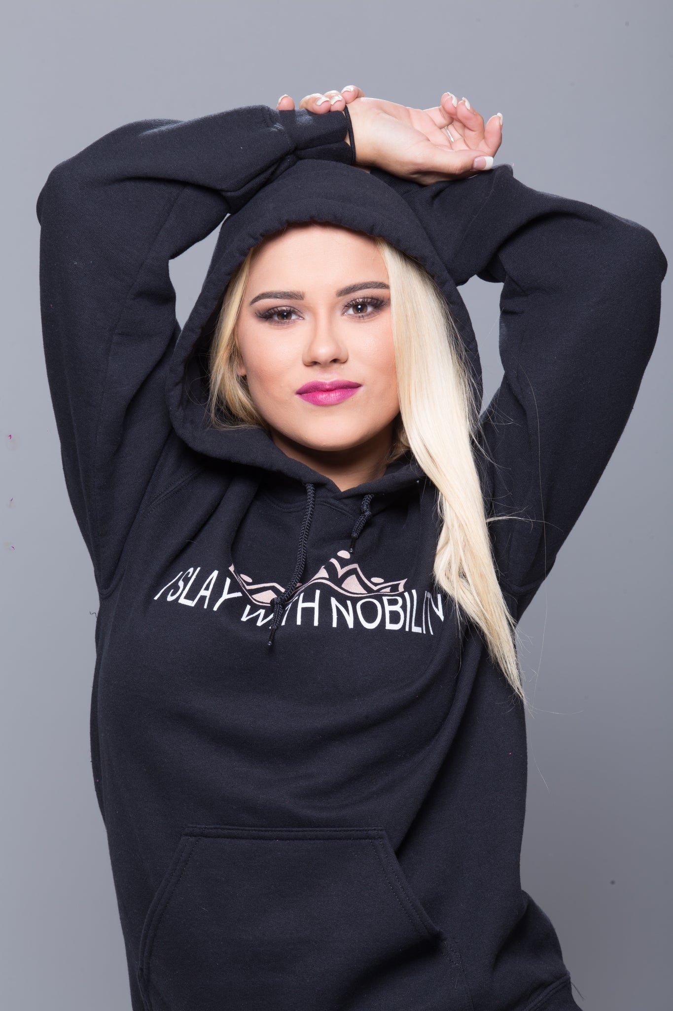 THE I SLAY WITH NOBILITY HEAVY BLEND HOODIE