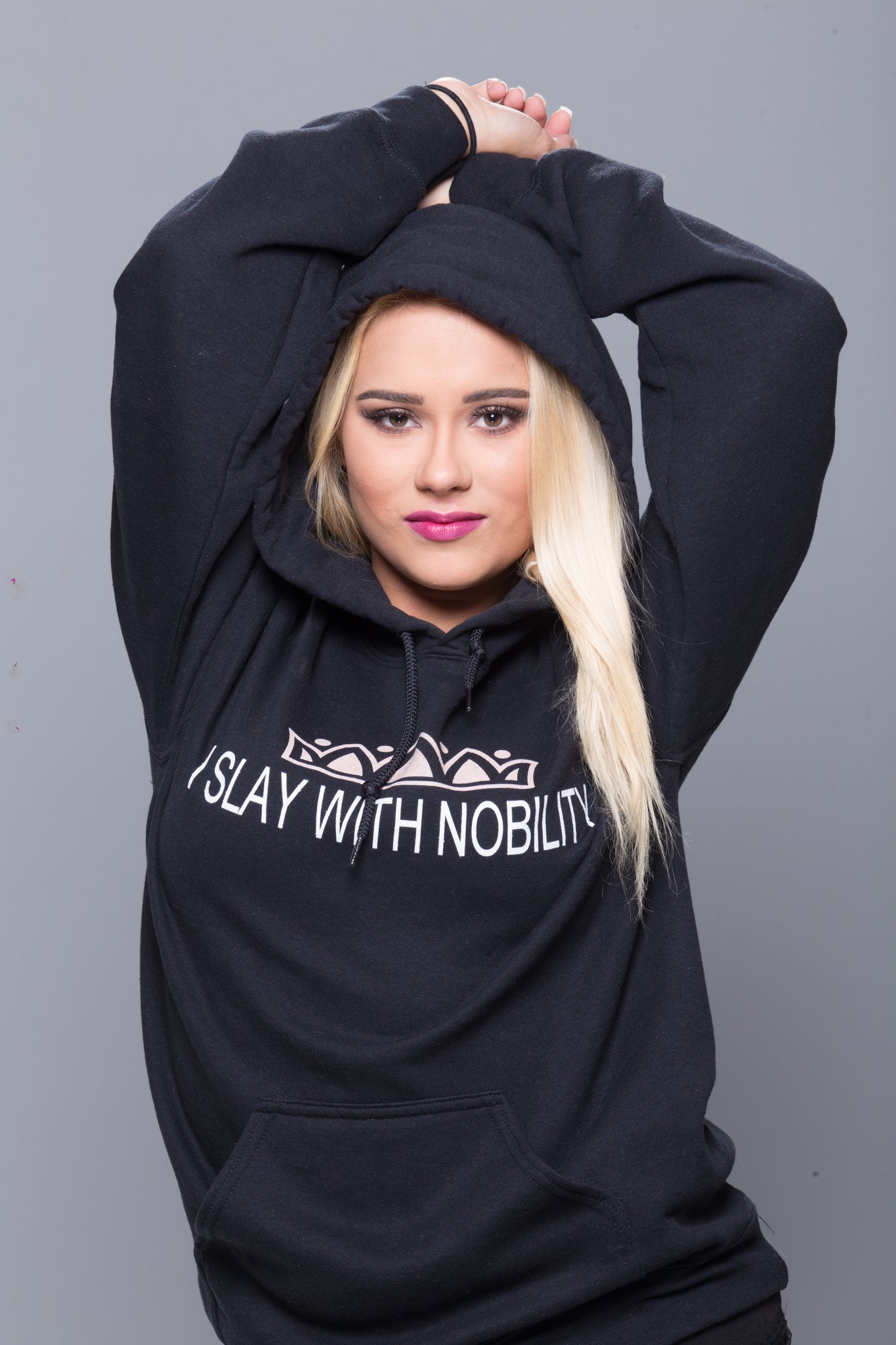 THE I SLAY WITH NOBILITY HEAVY BLEND HOODIE