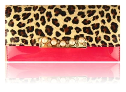 THE QUEEN'S LEATHER LEOPARD PATTERN HASP WALLETS