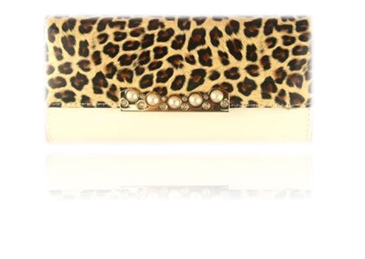 THE QUEEN'S LEATHER LEOPARD PATTERN HASP WALLETS