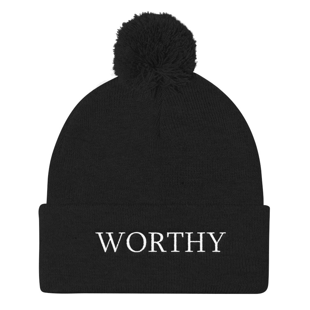 THE  POM, POM WORTHY KNIT CAP