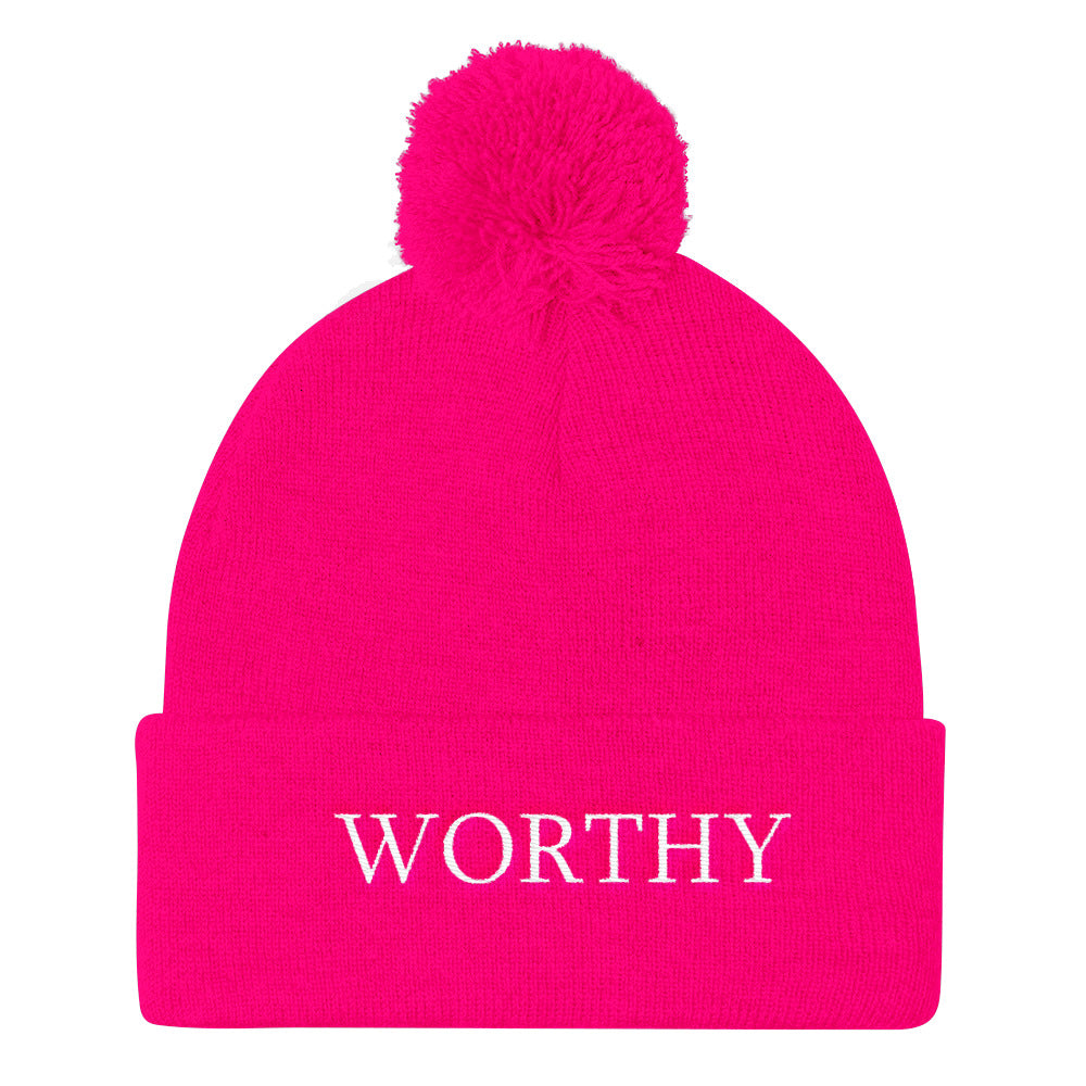 THE  POM, POM WORTHY KNIT CAP