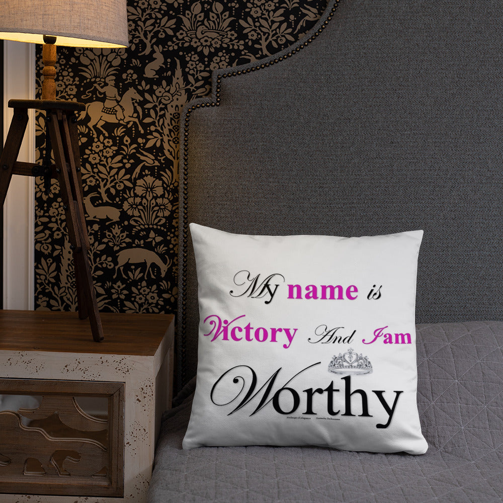The Victory Square Throwback Pillow