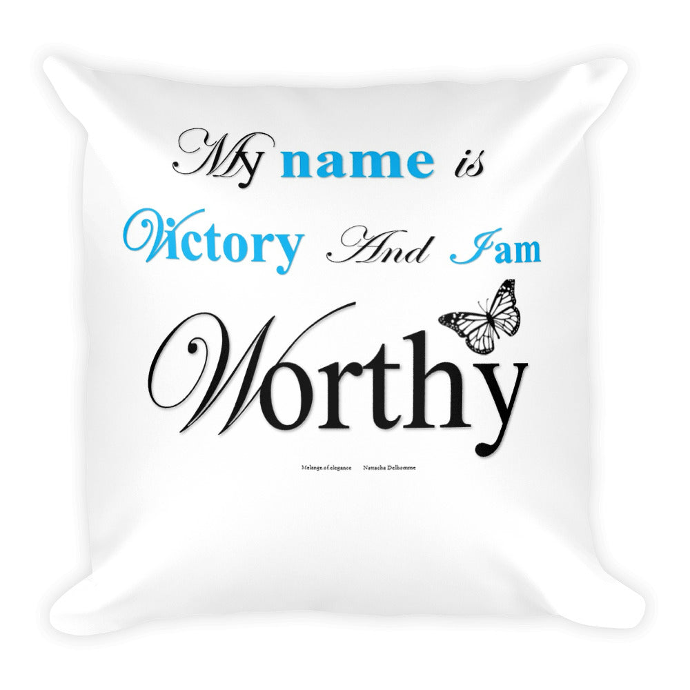 The  Victory Silk Square Throwback Pillow