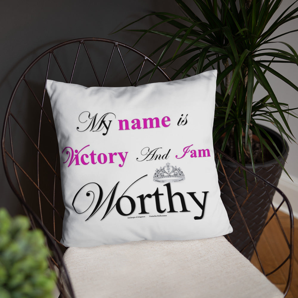 The Victory Square Throwback Pillow