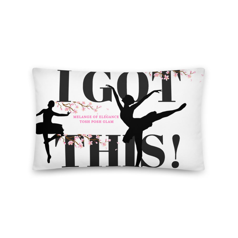 Motivational I Got This Dance Throw Pillow