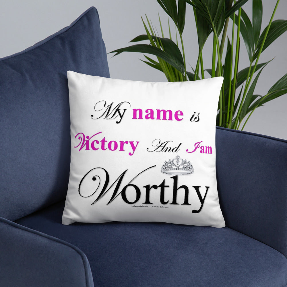 The Victory Square Throwback Pillow