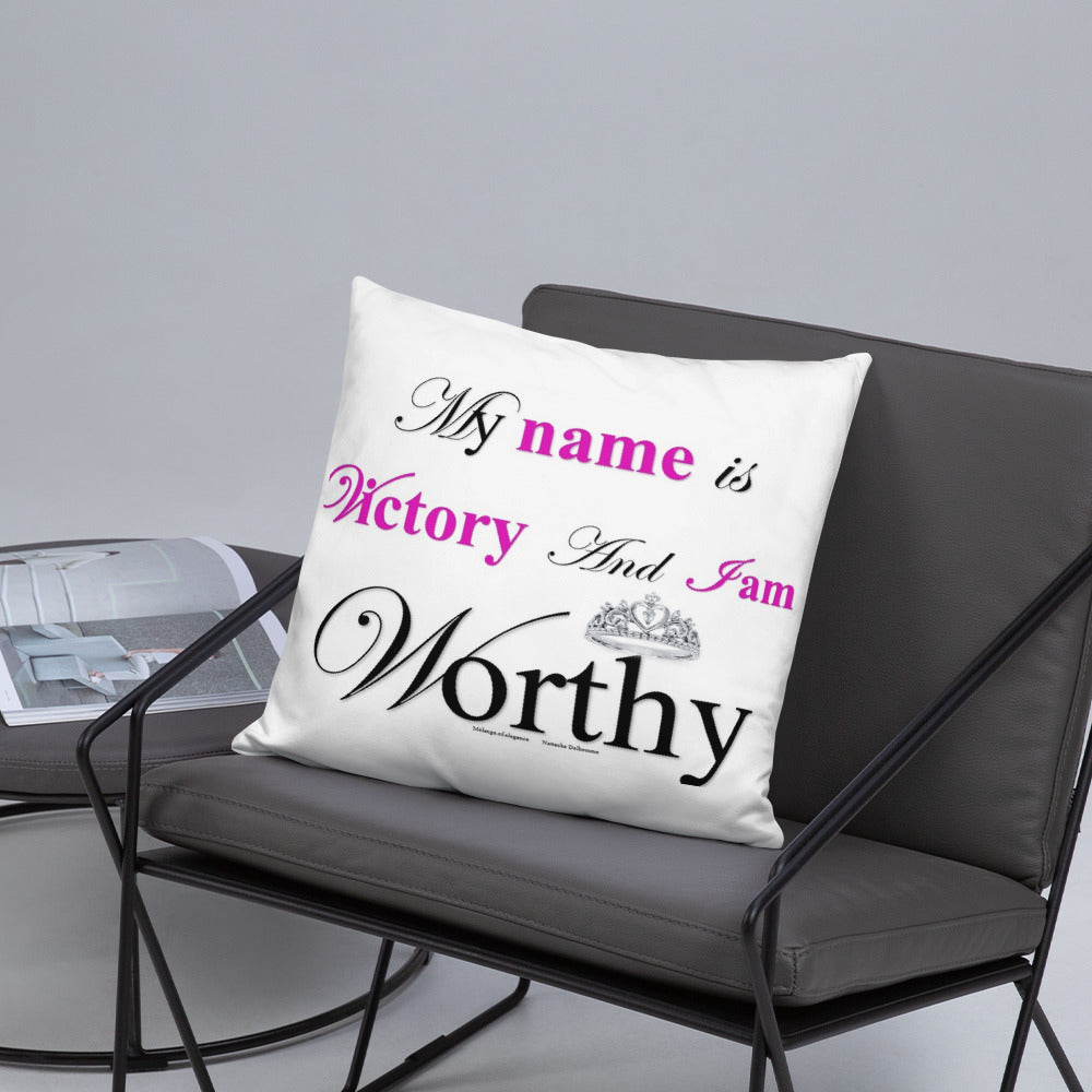 The Victory Square Throwback Pillow