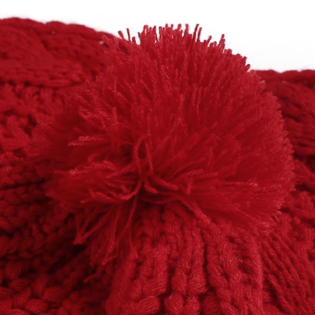 2 PCS SET WOMEN WINTER SCARF AND HAT