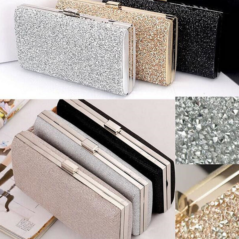 THE QUEEN'S DIAMOND RHINESTONE  CRYSTAL WALLETS/ CLUTCH PURSE