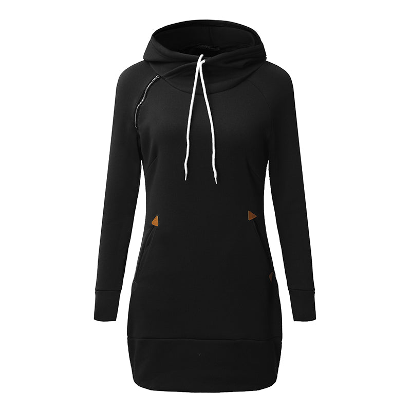 THE HOT ZANZEA WOMEN AUTUMN WINTER SWEATSHIRT HOODIE DRESS