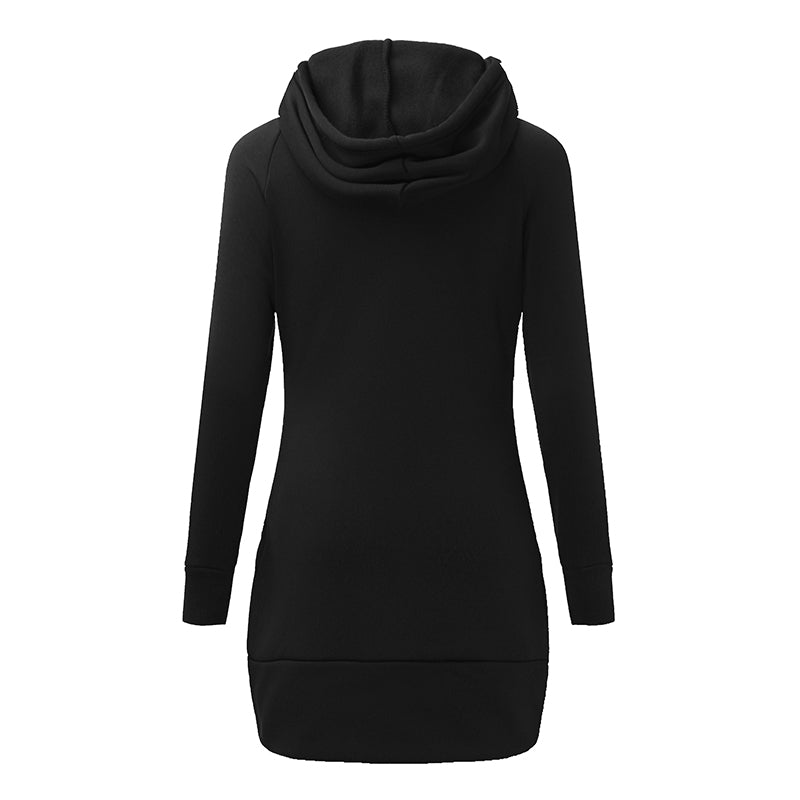 THE HOT ZANZEA WOMEN AUTUMN WINTER SWEATSHIRT HOODIE DRESS