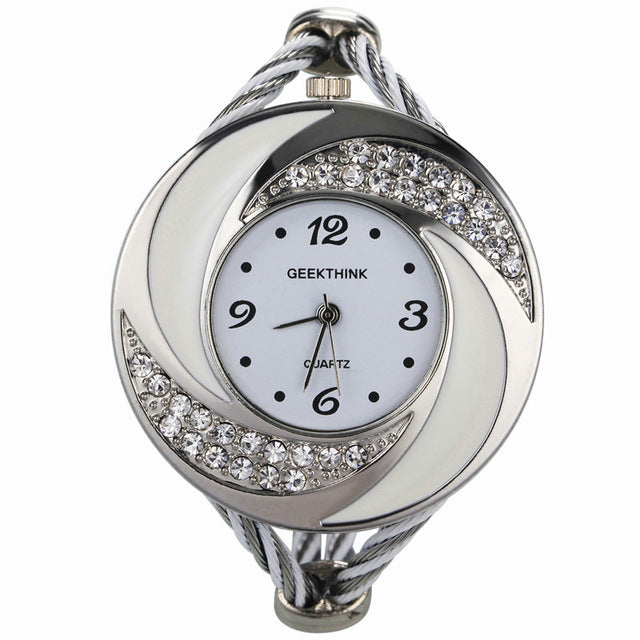 RHINESTONE WHIRLWIND WRISTWATCHES