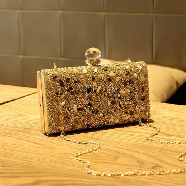 THE QUEEN'S FANCY DIAMONDS EVENING CLUTCH WALLET/BAGS