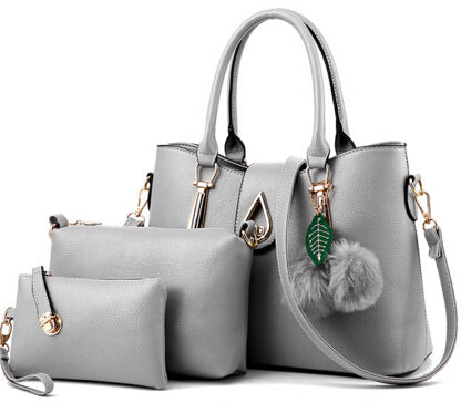 THE QUEEN'S  LEATHER SET LUXURY TOTE HANDBAGS