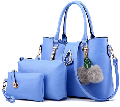 THE QUEEN'S  LEATHER SET LUXURY TOTE HANDBAGS