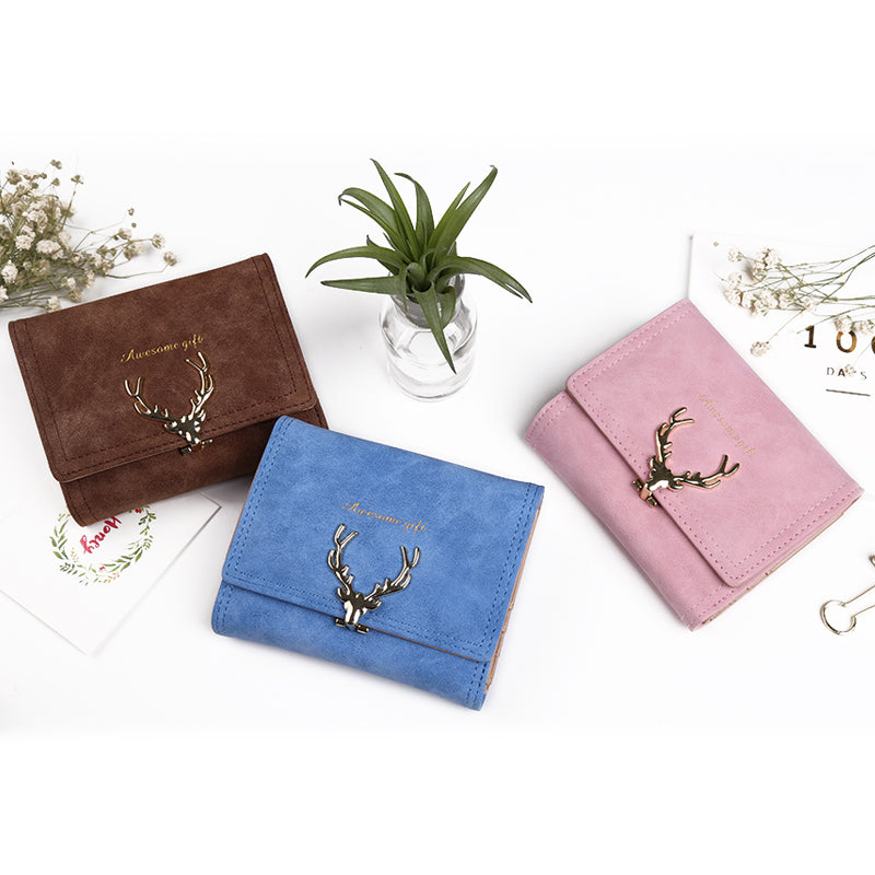 THE CHRISTMAS DEER VINTAGE WALLETS