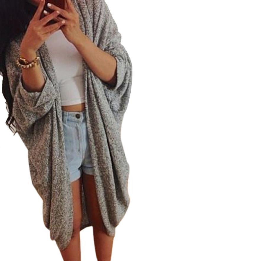 JECKSION WOMEN CARDIGAN LADY CASUAL KNIT SLEEVE SWEATER