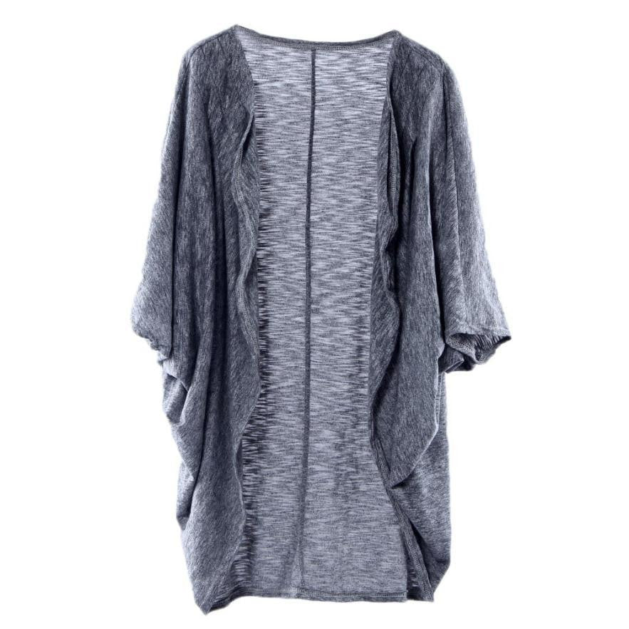 JECKSION WOMEN CARDIGAN LADY CASUAL KNIT SLEEVE SWEATER