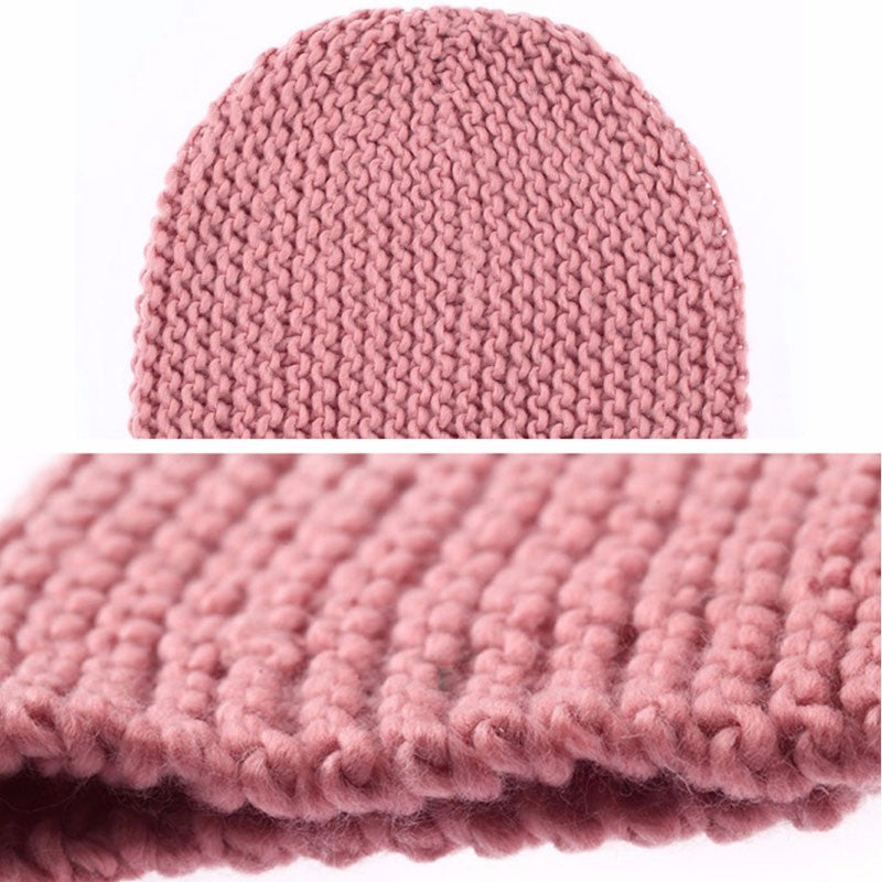 COCKCON ELEGANT KNITTED BEANIE CAP, SCARF AND GLOVES