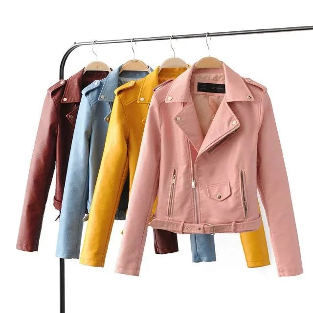 PU Leather Jacket Zipper