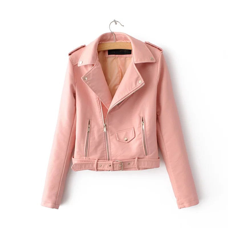 PU Leather Jacket Zipper