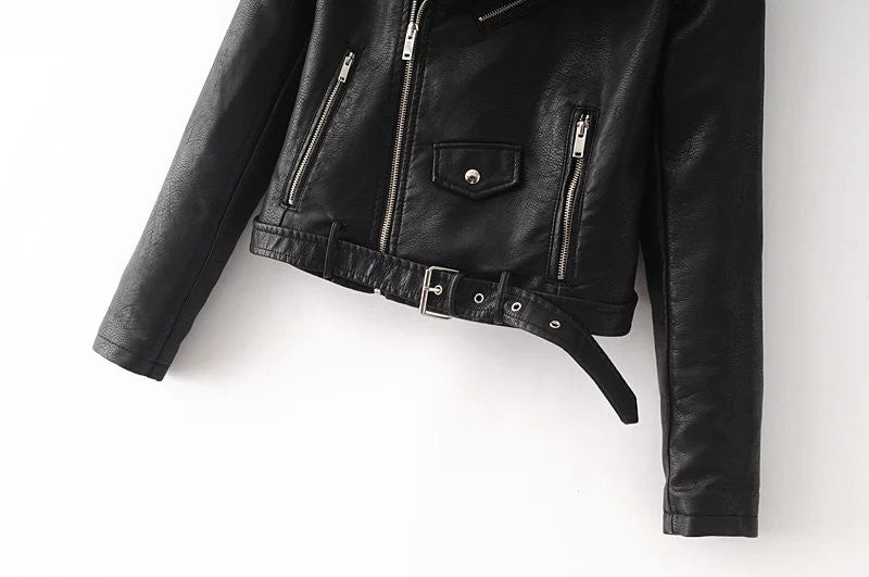 PU Leather Jacket Zipper