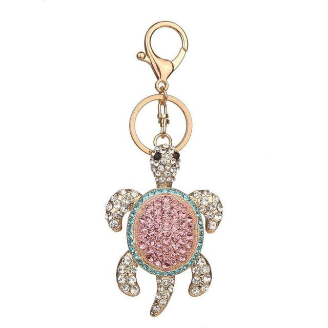 The Tortoise Rhinestone Tassel Key Chain