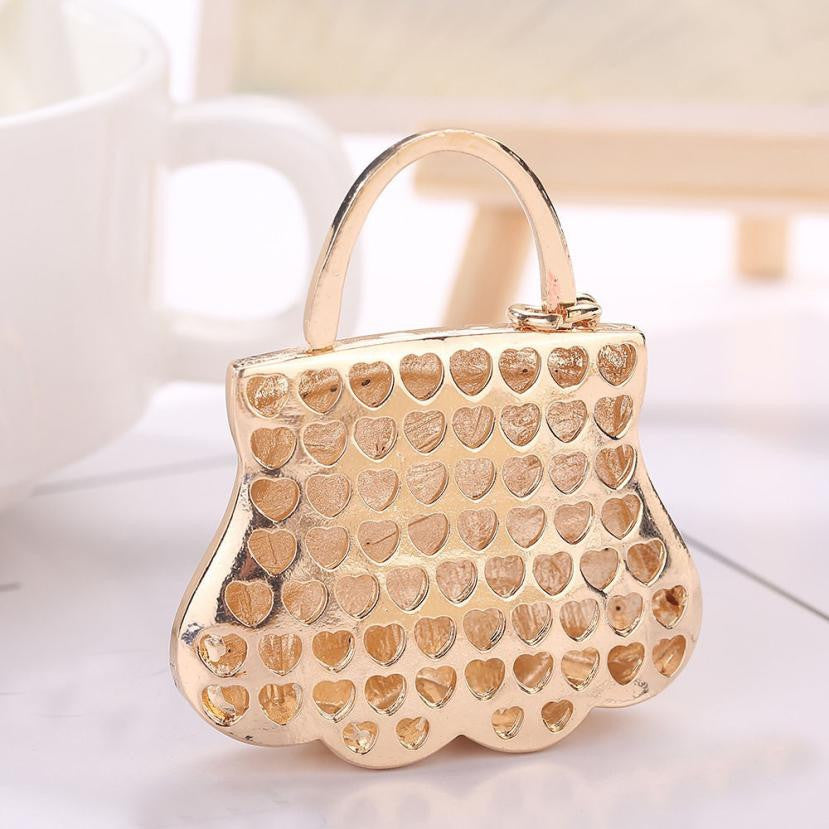 QUEEN'S HANDBAG RHINESTONE TASSEL KEY CHAIN