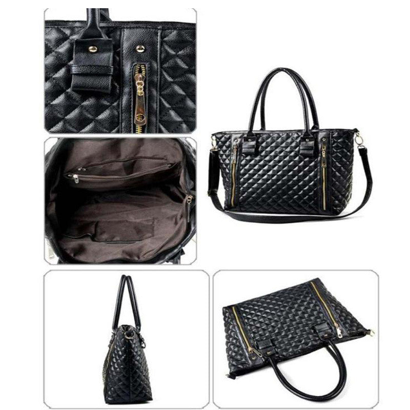 THE QUEEN'S LEATHER SOLIDE WINTER HANDBAG