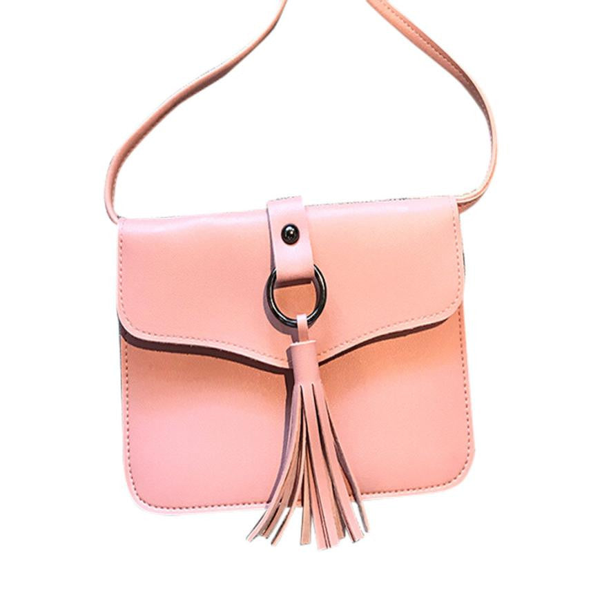 QUEEN'S TASSEL LEATHER CROSSBODY PURSE