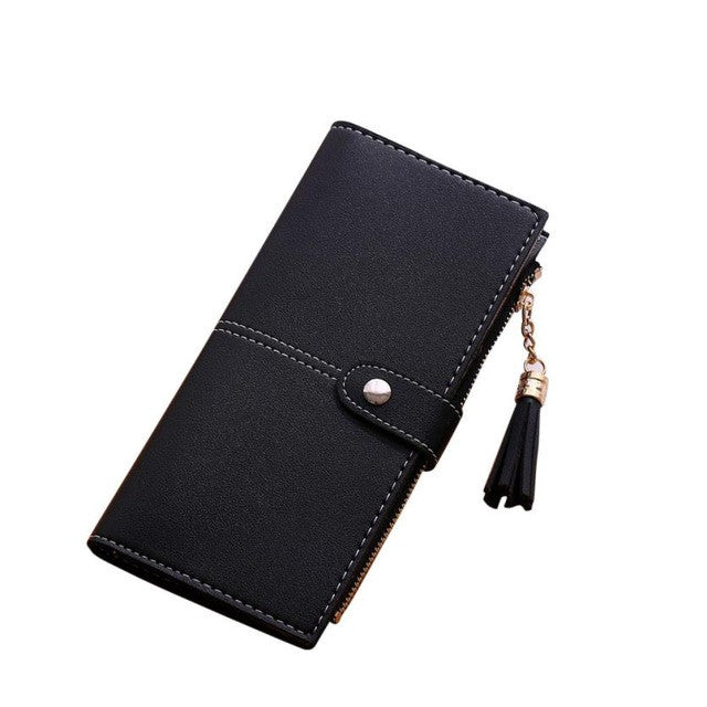 LADIES SIMPLE LONG LEATHER WALLETS
