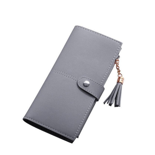 LADIES SIMPLE LONG LEATHER WALLETS