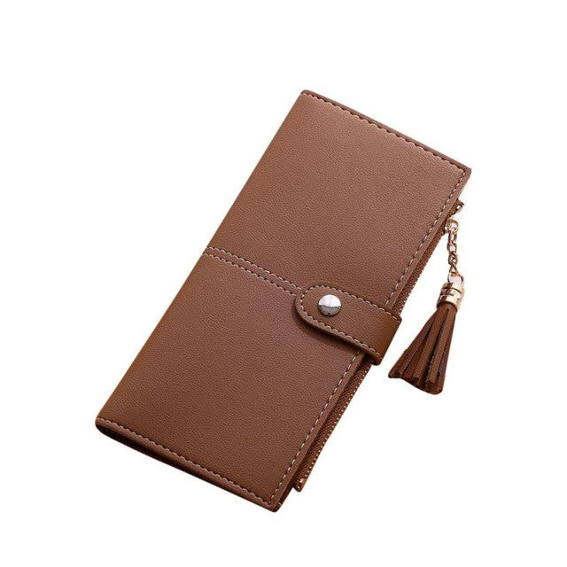 LADIES SIMPLE LONG LEATHER WALLETS