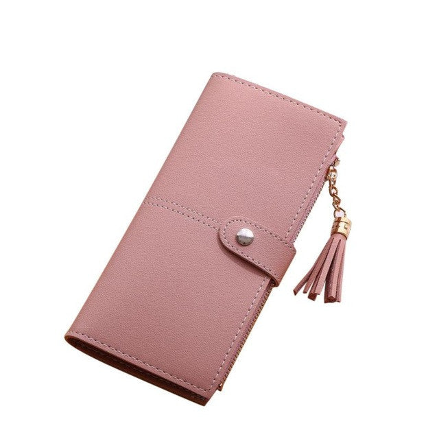 LADIES SIMPLE LONG LEATHER WALLETS