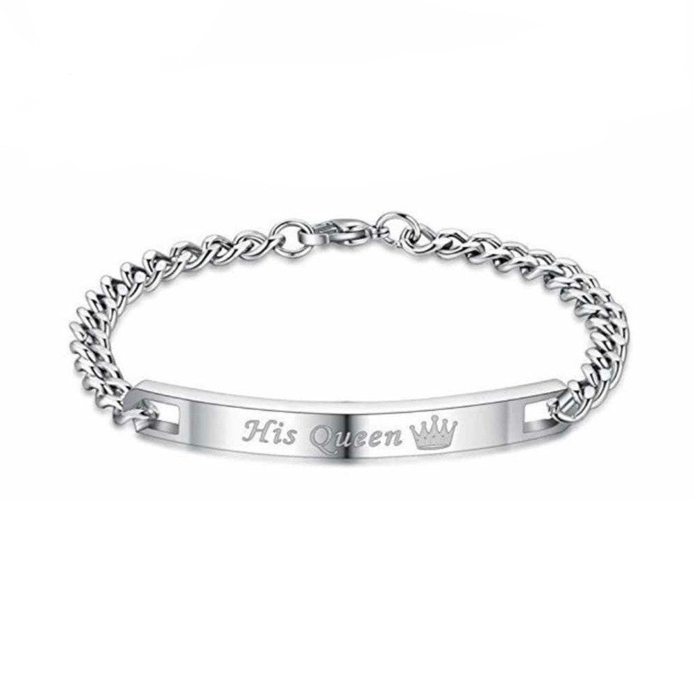 THE COUPLES ROMANTIC  HIS QUEEN/ HER KING BRACELETS