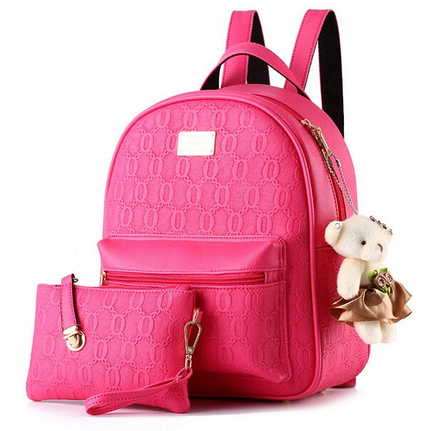 QUEEN'S CASUAL FLYING BIRDS LEATHER BACKPACKS