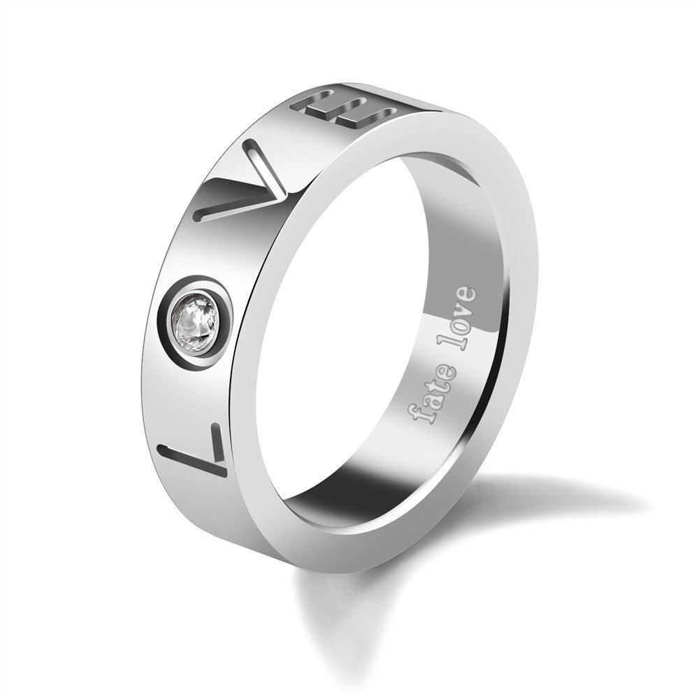 LOVER'S STAINLESS STEEL LOVE RINGS