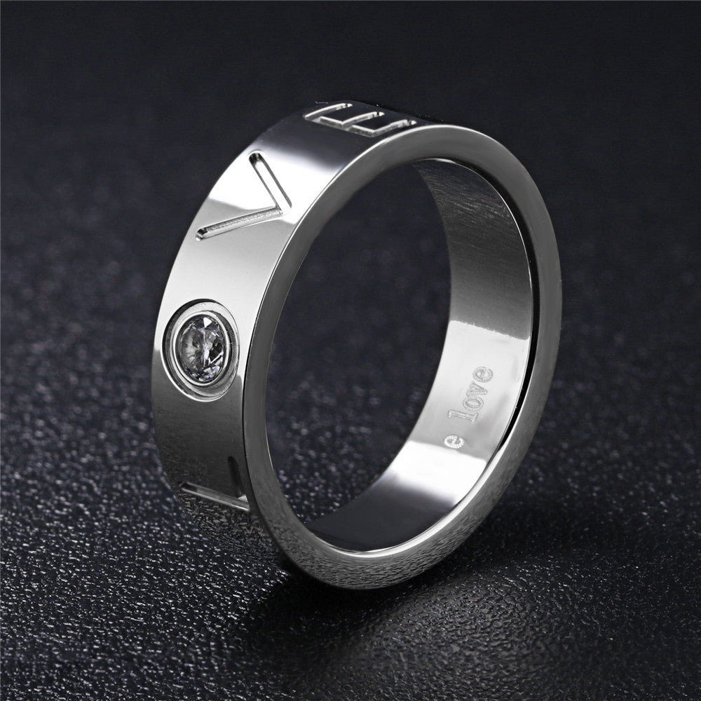 LOVER'S STAINLESS STEEL LOVE RINGS