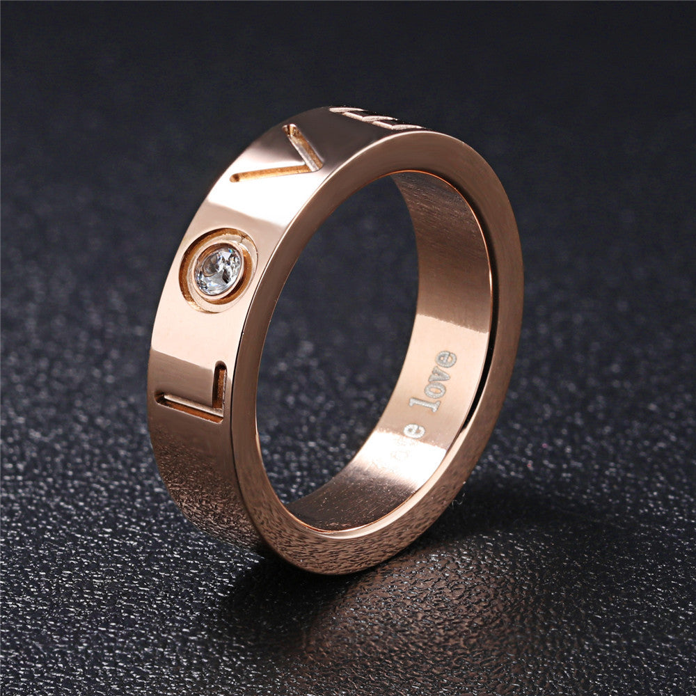 LOVER'S STAINLESS STEEL LOVE RINGS