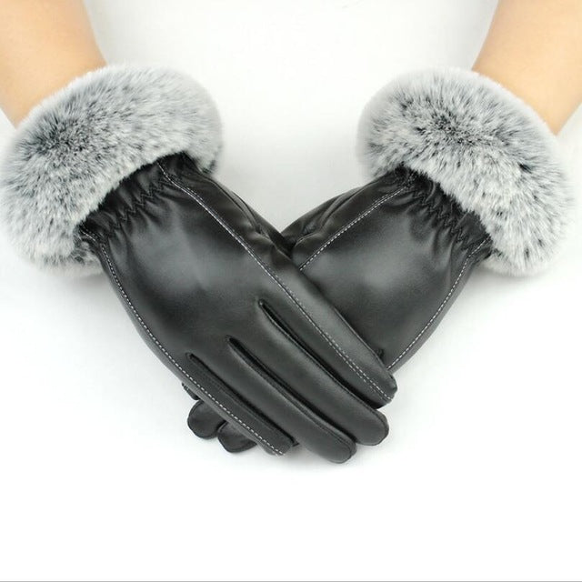 AUTUMN/WINTER WARM FASHION CODE SPROTS GLOVES WITH FUR