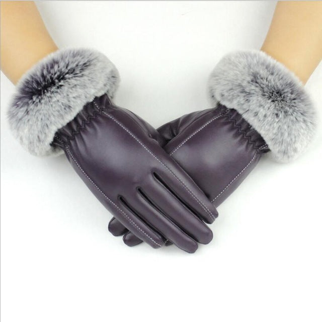 AUTUMN/WINTER WARM FASHION CODE SPROTS GLOVES WITH FUR