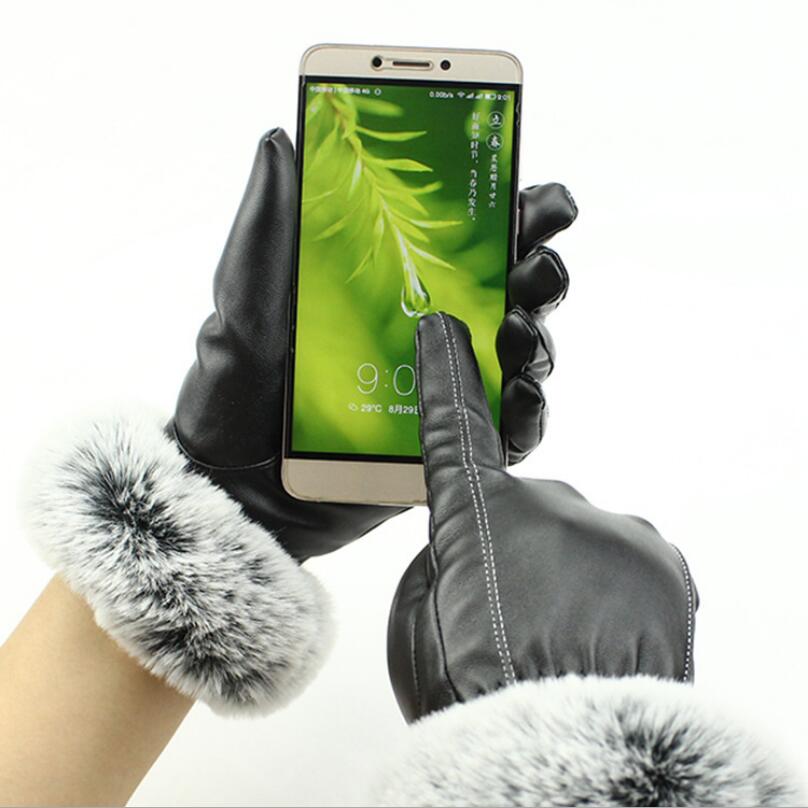 AUTUMN/WINTER WARM FASHION CODE SPROTS GLOVES WITH FUR